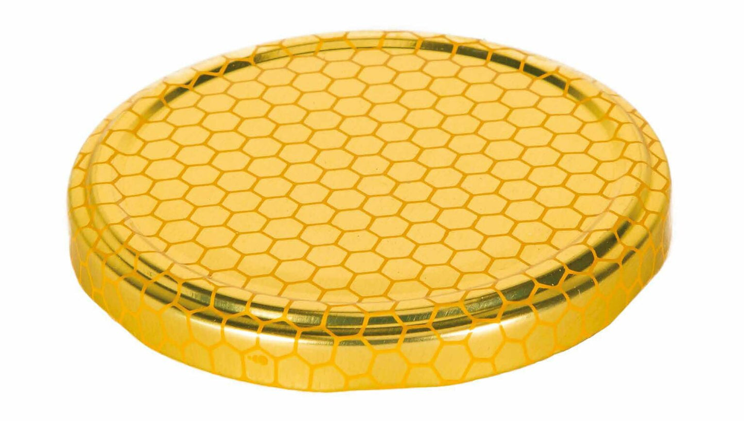 Capsula oro alveolata per vaso miele cf 100pz
