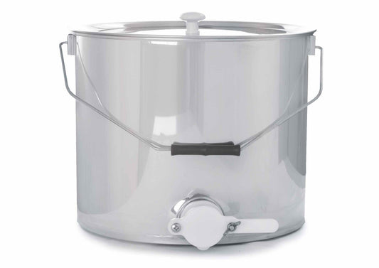 Secchiello inox con rubinetto da 40 mm
