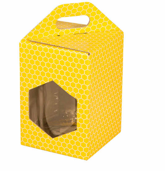 Scatola giallo per 1 vasetto da 250 gr